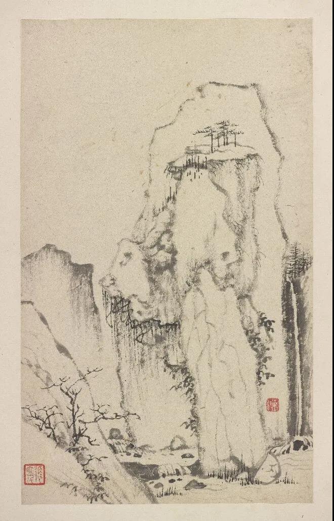 弘仁清丰溪山水册