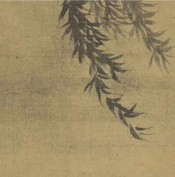 宋代美学南宋牧溪柳燕图